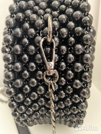 Круглая сумка из бусин