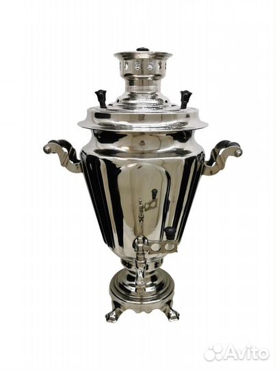 Новый самовар на дровах 7л фасон Рюмка с гранями