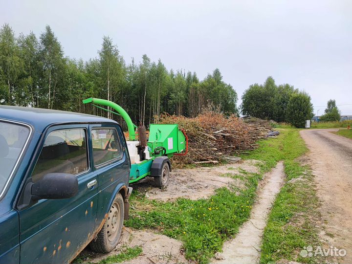 Дробилка, измельчитель веток, расчистка