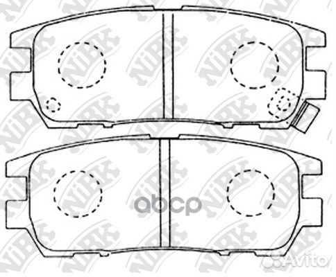 PN3280-nibk колодки дисковые з Mitsubishi Paje