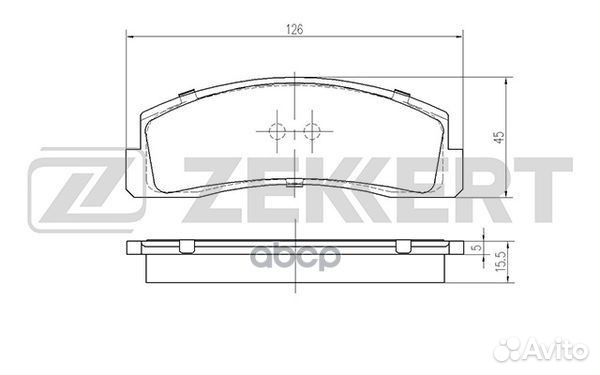 Колодки торм. диск. передн. LADA Nadeschda (212