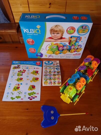 Конструктор детский радиоуправляемый паровозик