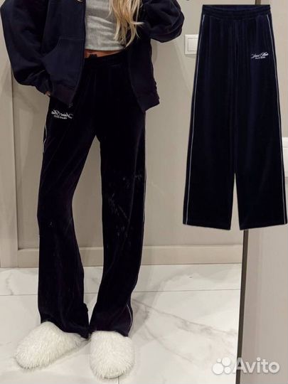 Lime брюки из велюра xs