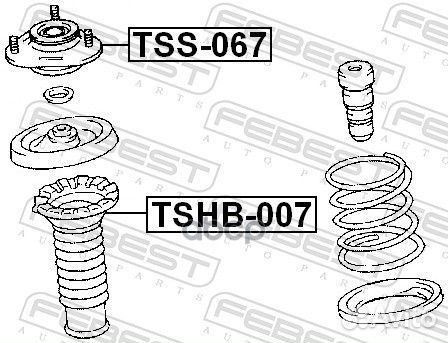 Опора переднего амортизатора TSS067 Febest