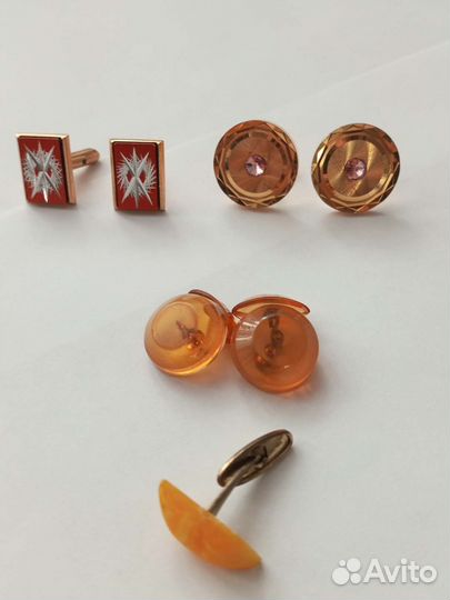 Запонки старинные СССР винтаж
