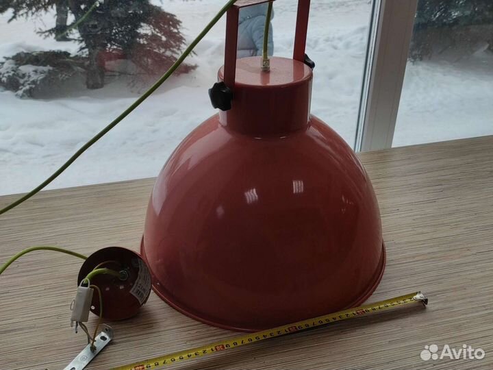 Светильник оранжевый колба