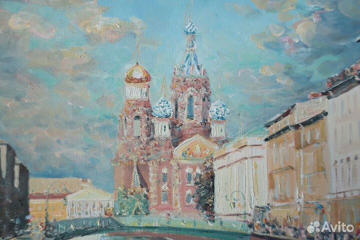 Картина маслом на холсте питерского художника