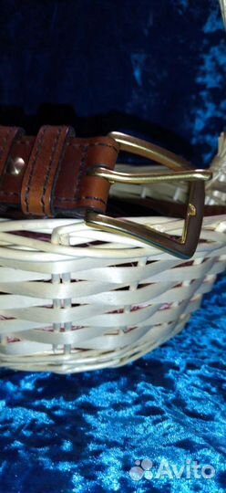 Мужской кожаный ремень ручной работы