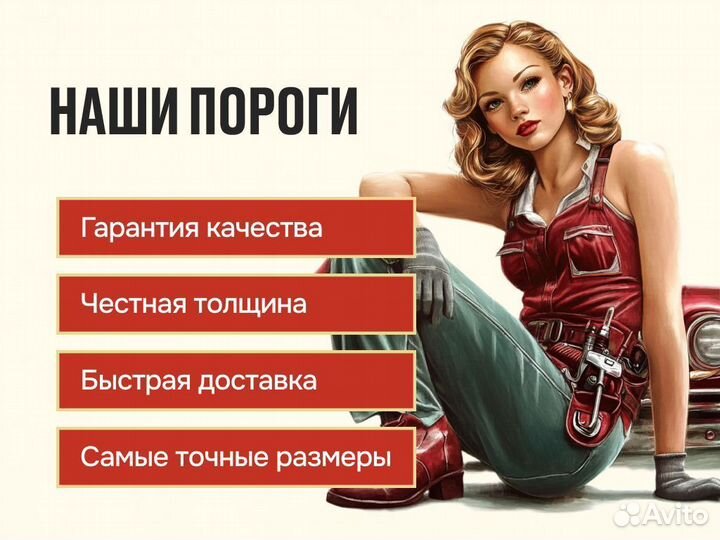 Арки и пороги ремонтные Ford Focus