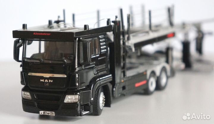 1/50 автовоз MAN прицеп WSI редкий грузовик