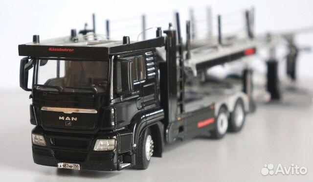 1/50 автовоз MAN прицеп WSI редкий грузовик