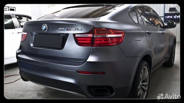 Виниловая пленка темно серая матовая для авто