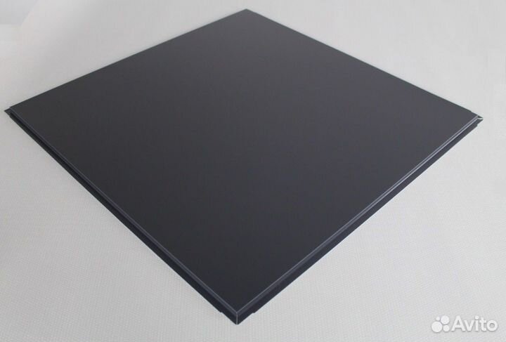 Металлический кассетный потолок Графит