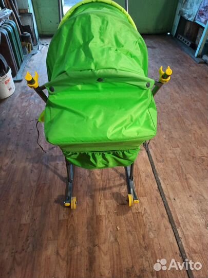 Детские санки коляска с колесами