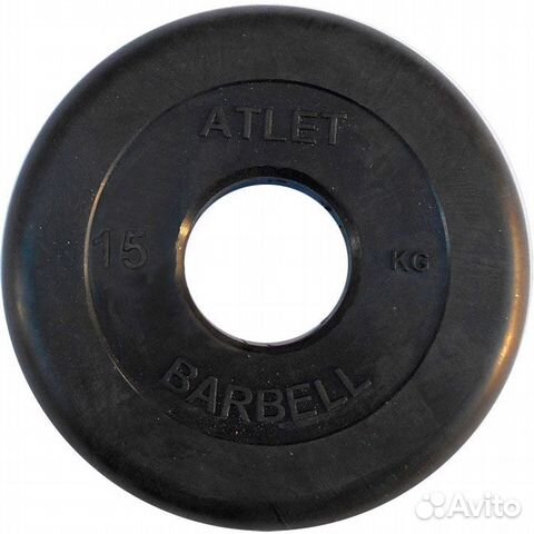 Диск Barbell Atlet 51мм 15кг
