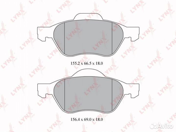 Колодки тормозные дисковые перед