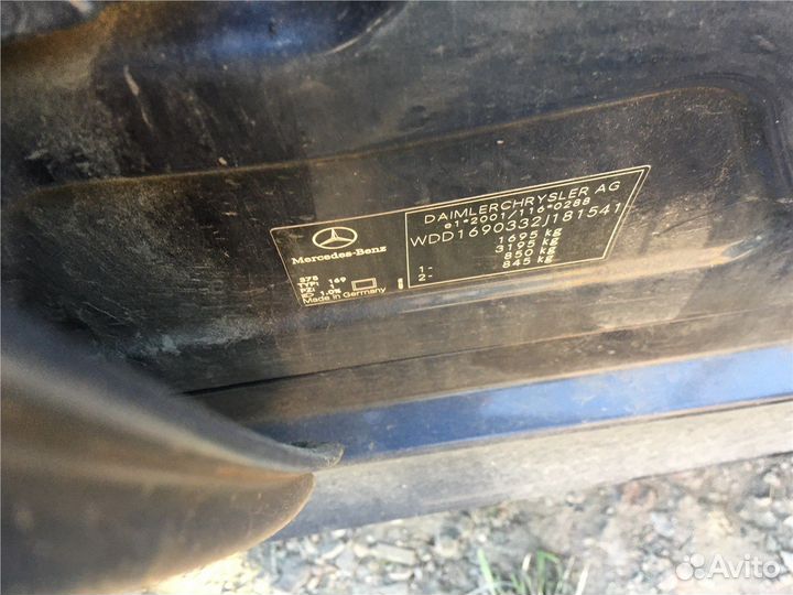 Разобран на запчасти Mercedes A W169 2004-2012
