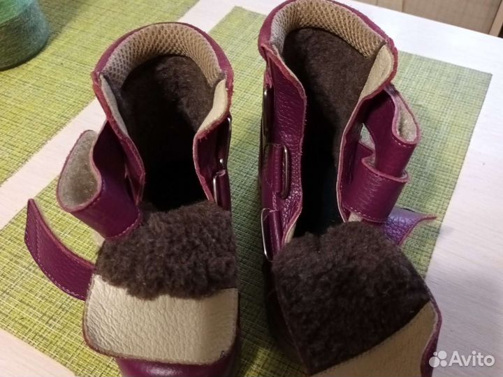 Ортопедические ботинки для девочки новые кожа 26