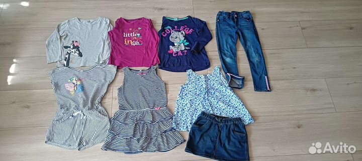 Детские вещи пакетом на девочку 110 116
