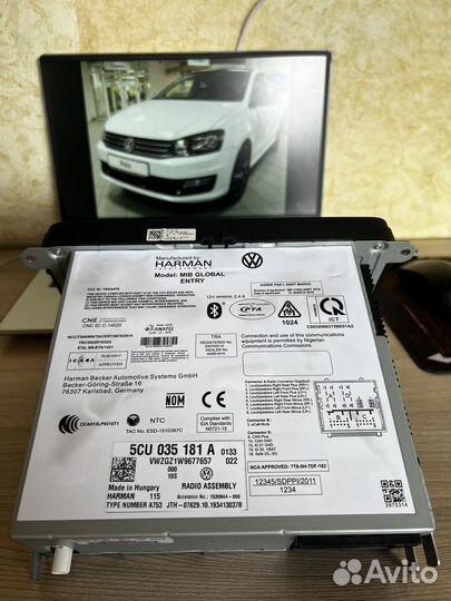 Магнитола Vw Polo 2019 идеал