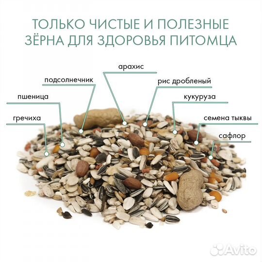 Корм д/крупных попугаев Fiory Pappagalli. До 05.24