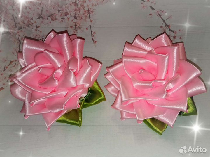 Резиночки для волос ручной работы