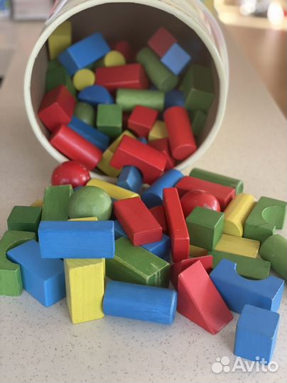 Кубики деревянные