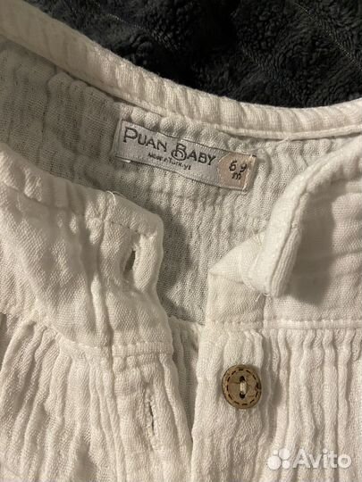 Муслиновый костюм на девочку 68р