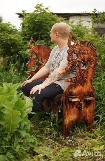 Скамья северянин (уличная мебель)