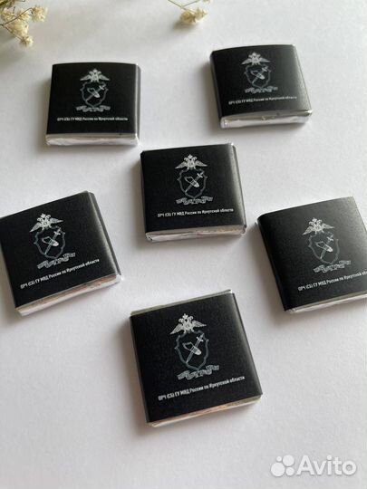 Шоколадки 5 гр с логотипом компании