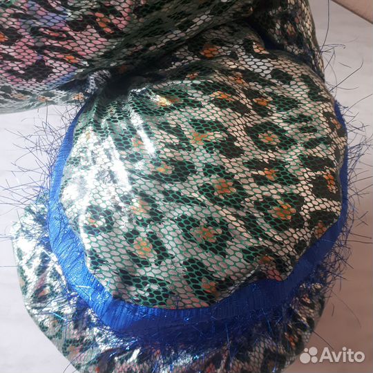 Карнавальная шляпа Змея зелёная