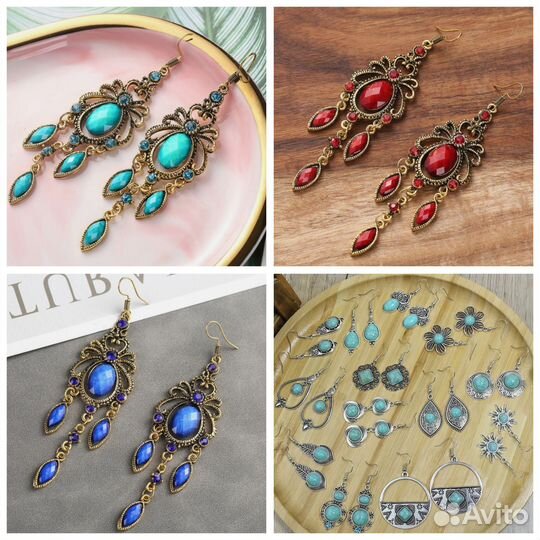 Бижутерия серьги в стиле Бохо