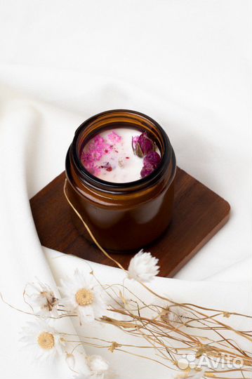 Ароматическая свеча из соевого воска 100 мл