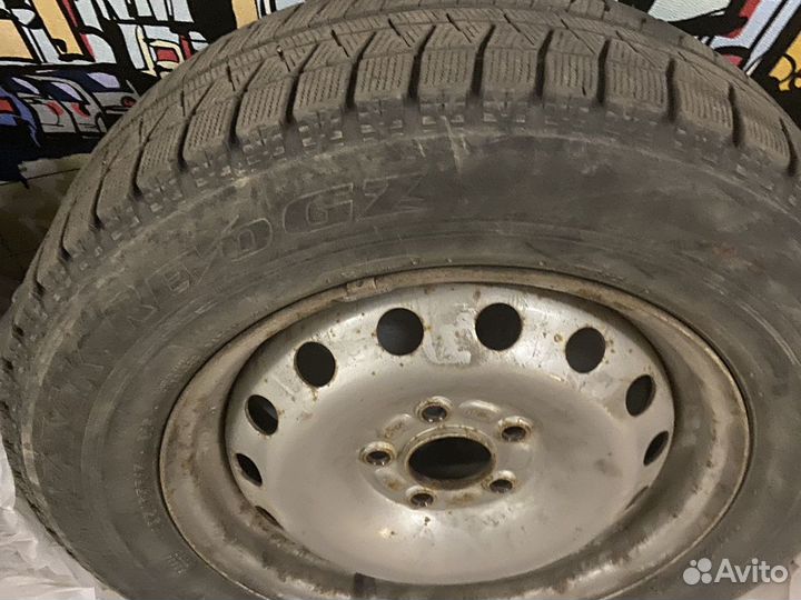 Зимние колеса r15 bridgestone + колпаки