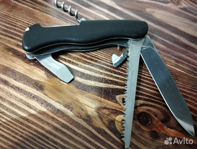 Нож складной victorinox Forester с кожаным чехлом