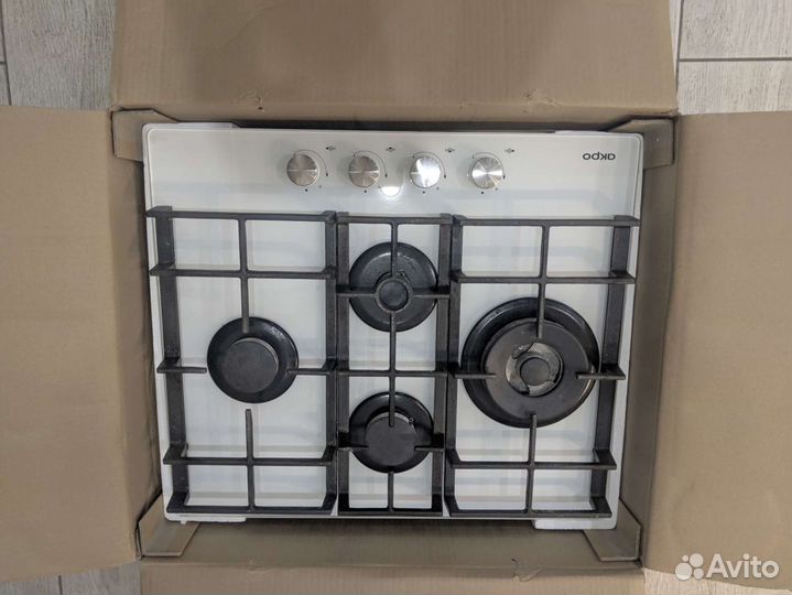 Варочная панель акро PGA 604 VGC-T WH