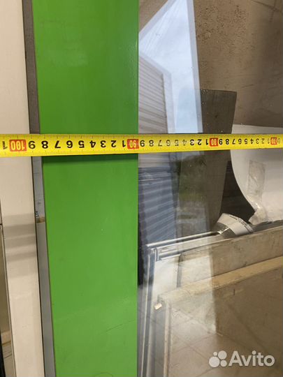 Дверь входная алюминиевая б/у