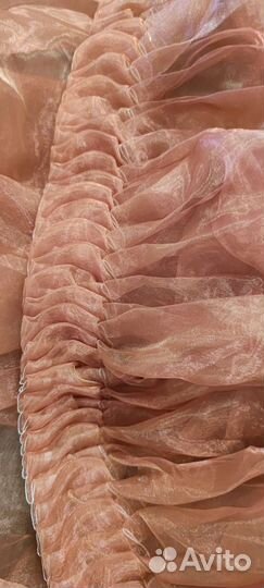 Тюль органза,в max сборке 2,8м.В обычном виде 6м