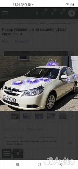 Свадебные аксессуары на машину