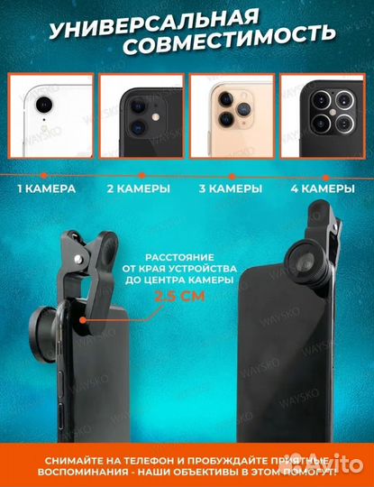 Линзы для телефона