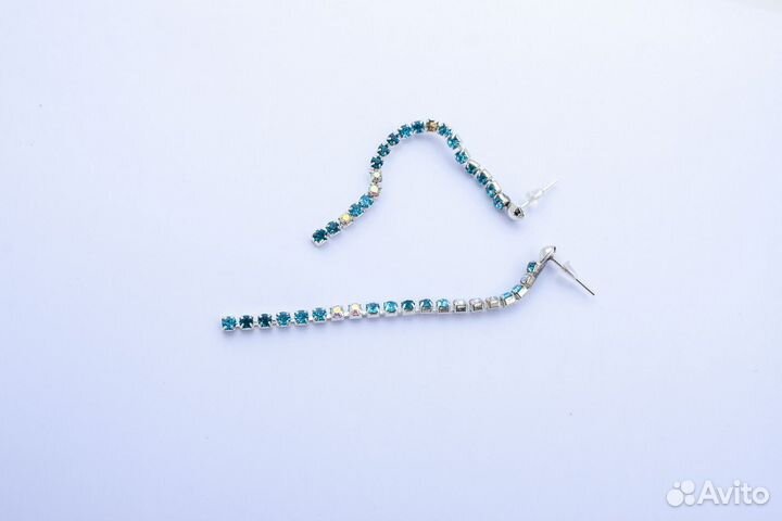 Серьги Стразы