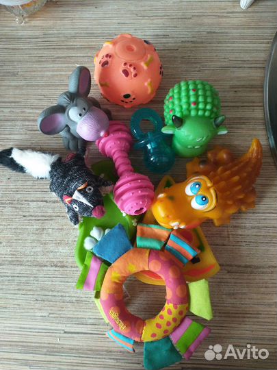 Игрушки для собак,пакетом, б/у