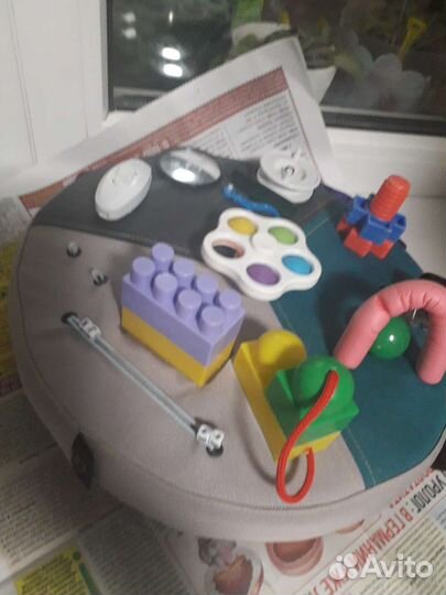 Резиновые игрушки. Мягкий бизиборд. Голова Кена