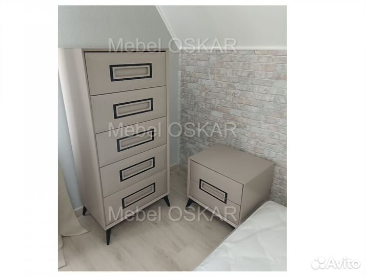 Комод 60 см Голд мдф эмаль