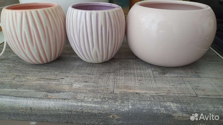 Керамические горшки для цветов бу