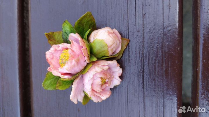 Брошь-заколка ручной работы