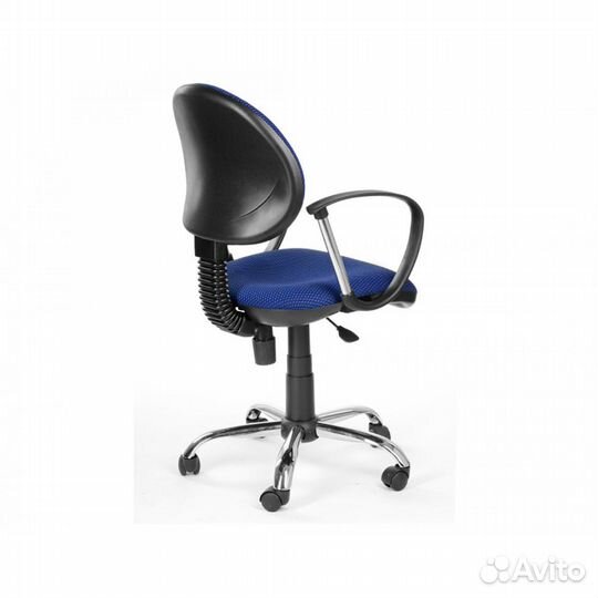 Кресло Леда - TW-10 ткань (синий) / подлокотник Фактор