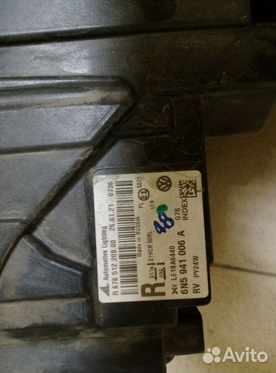 Фара volkswagen polo 2021