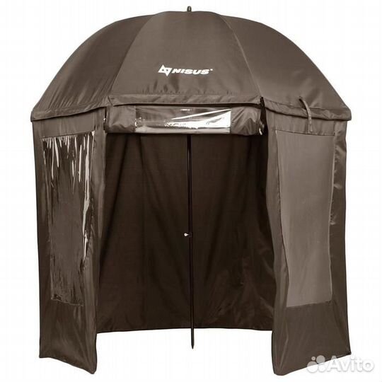 Зонт с тентом nisus, диаметр 2.4 м, прямой, закрыт