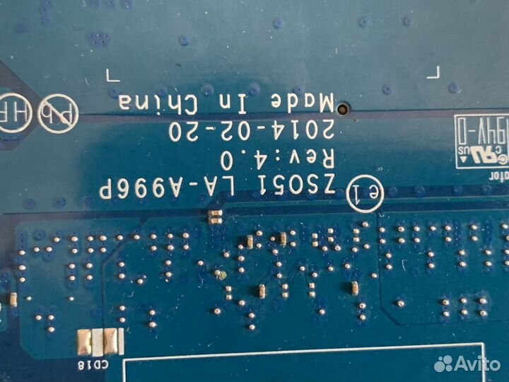 Материнская плата HP LA-A996P под восстановление